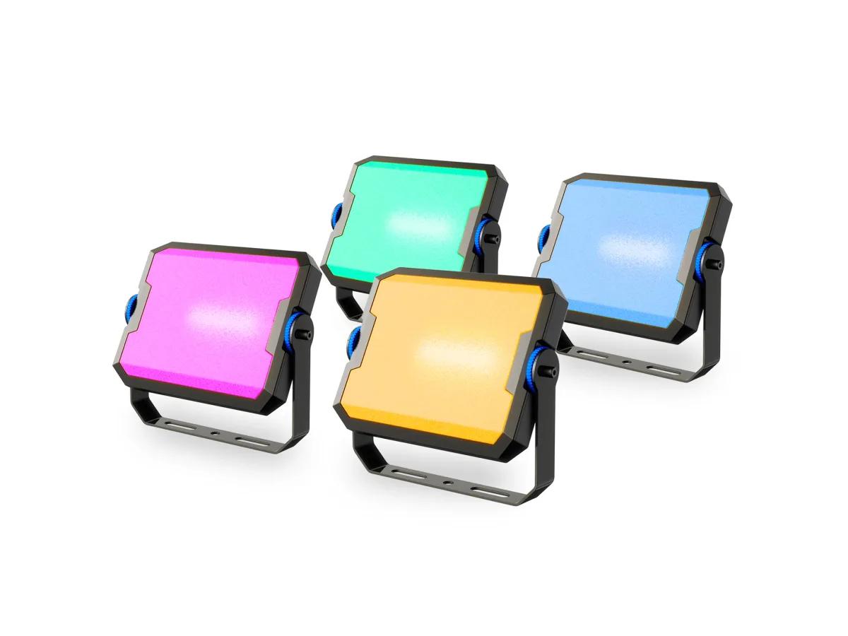 4x LED-Fluter Farbig