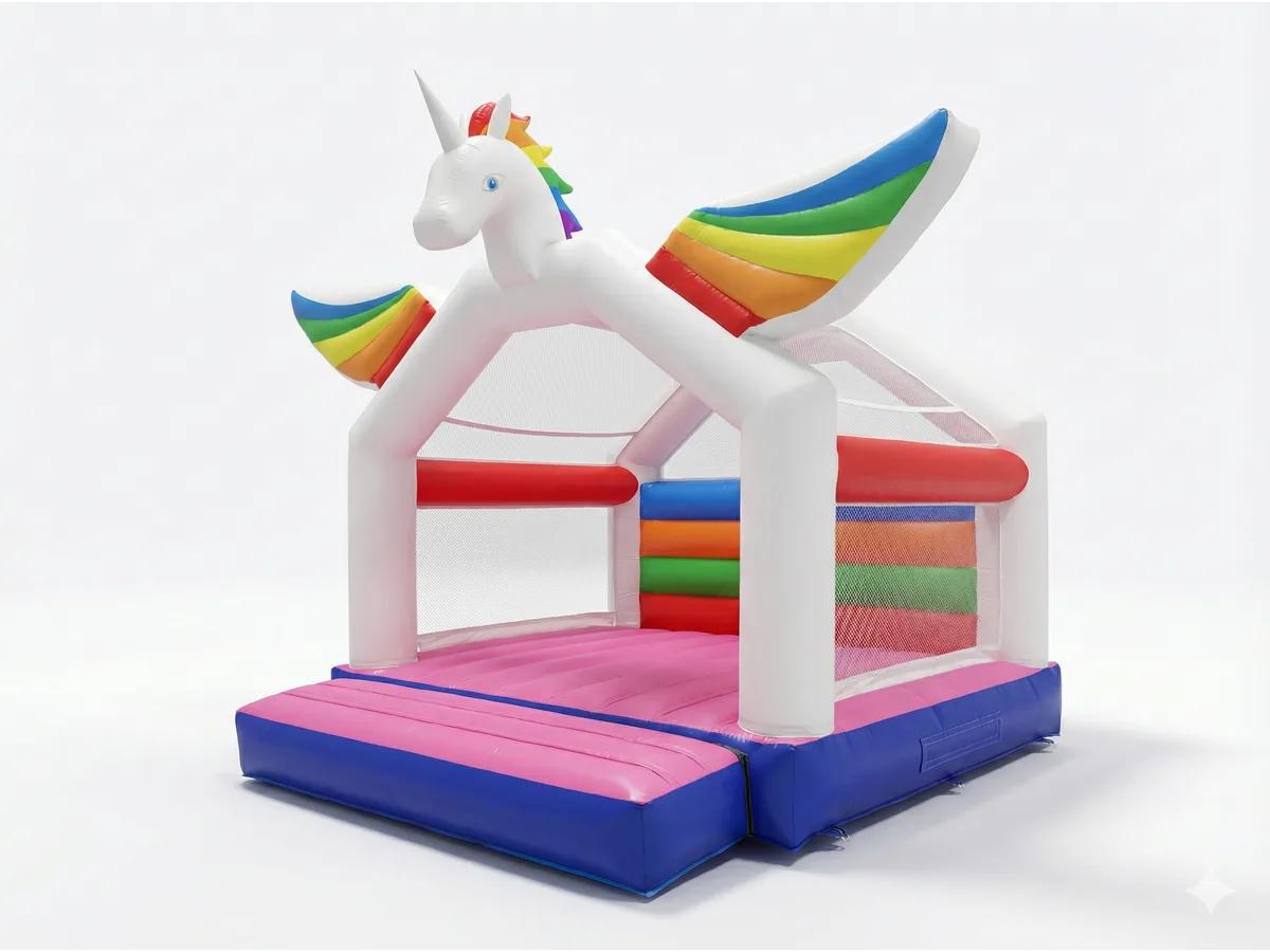 Hüpfburg Einhorn